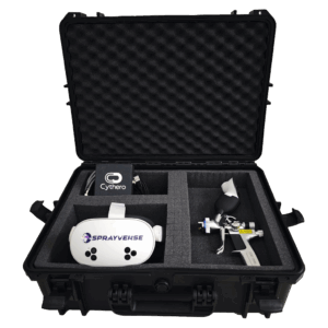 Spray paint simulator all-in-one VR kit with spray gun for immersive training