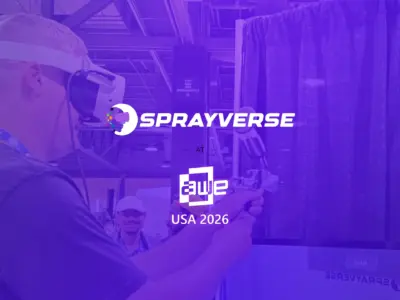 SprayVerse VR Spray Painting Simulator at AWE USA 2026
