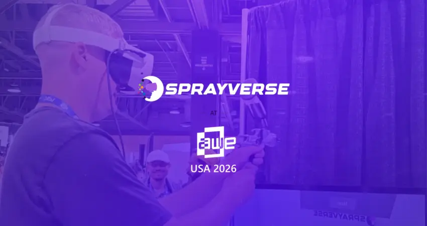 SprayVerse VR Spray Painting Simulator at AWE USA 2026