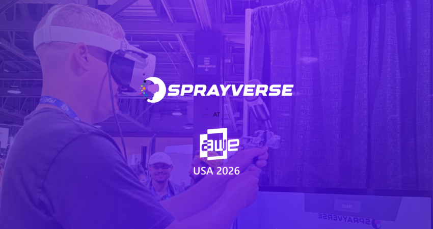 SprayVerse VR Spray Painting Simulator at AWE USA 2026