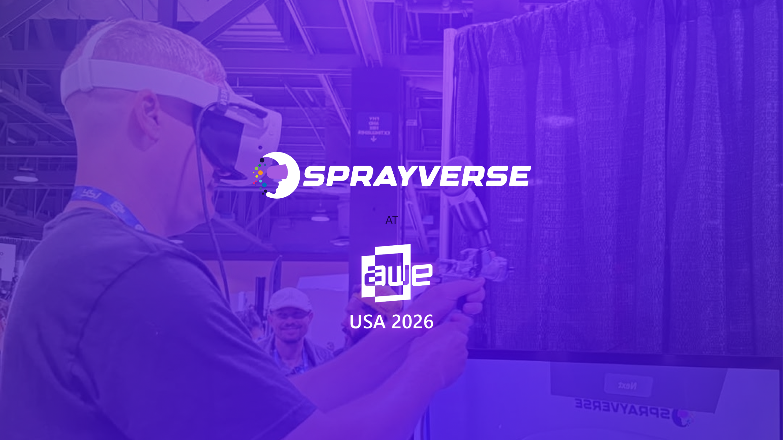 SprayVerse VR Spray Painting Simulator at AWE USA 2026